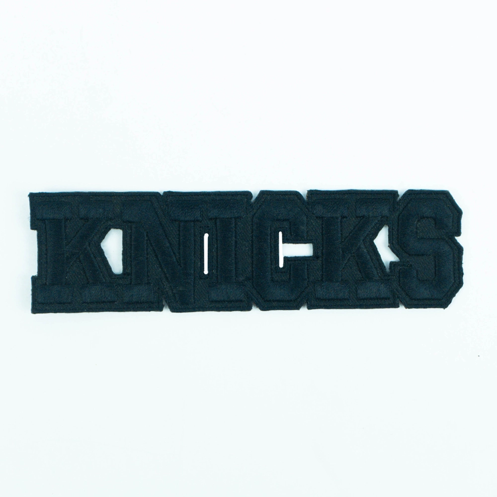 New York Knicks Black Wordmark Logo Patch
