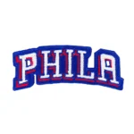 Philadelphia 76ers PHILA Wordmark Logo Patch