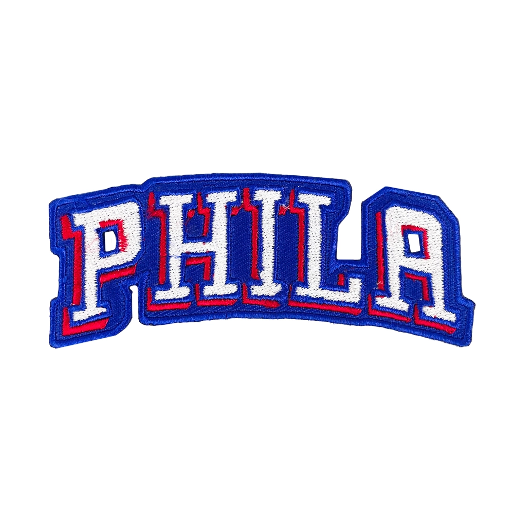 Philadelphia 76ers PHILA Wordmark Logo Patch