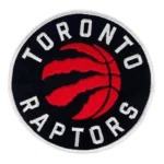 Toronto Raptors Red/Black Logo Embroidered Patch