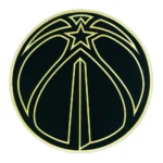 Washington Wizards Gold Basketball Round Logo Patch
