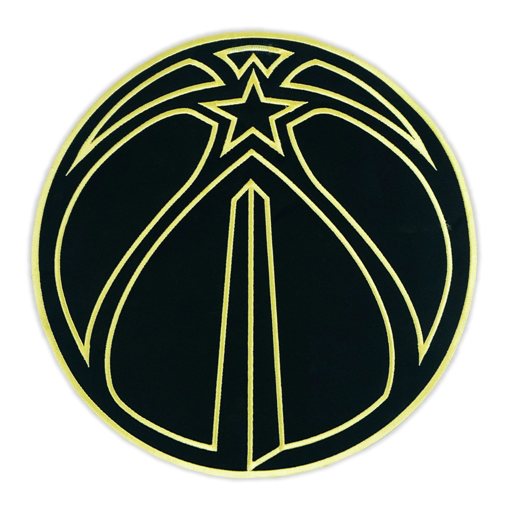 vWashington Wizards Gold Basketball Round Logo Patch