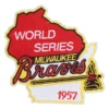 Milwaukee Braves 1957 World Series Wisconsin Patch