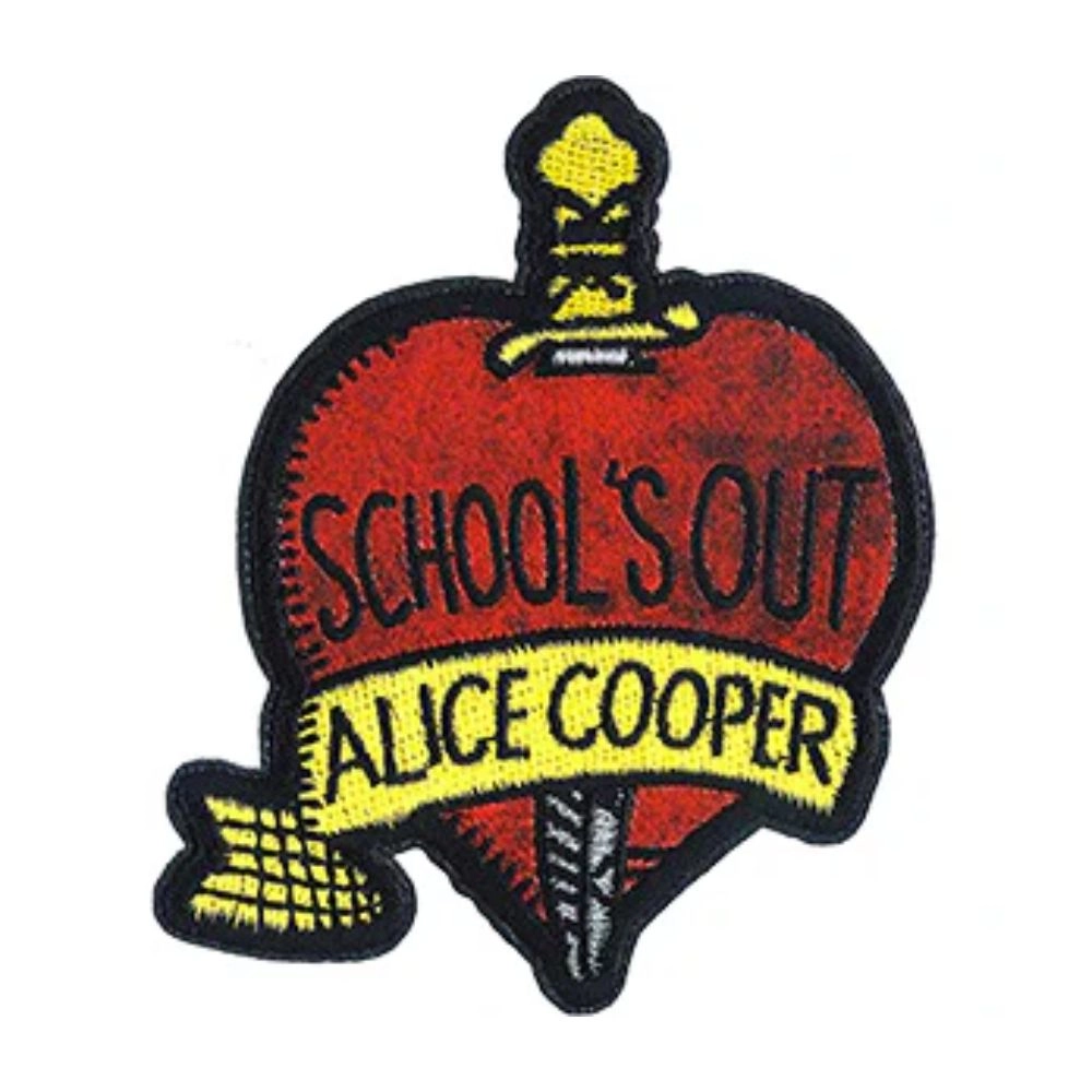 Alice Cooper School's Out Heart and Dagger Patch