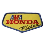 AMA Honda Rider Yellow Shield Embroidered Patch