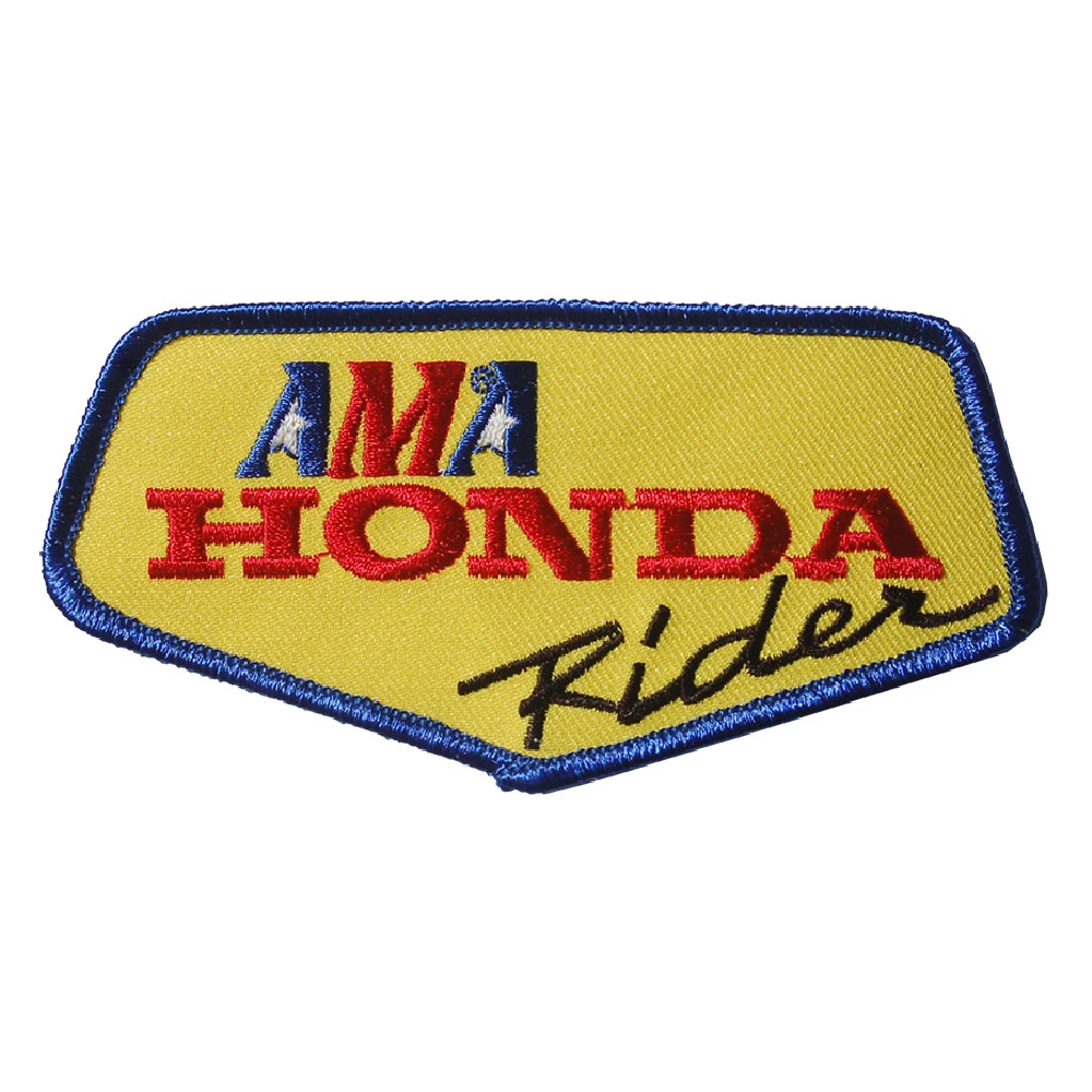 AMA Honda Rider Yellow Shield Patch