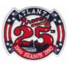 Atlanta Braves 25th Season Anniversary Patch