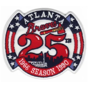 Atlanta Braves 25th Season Anniversary Patch