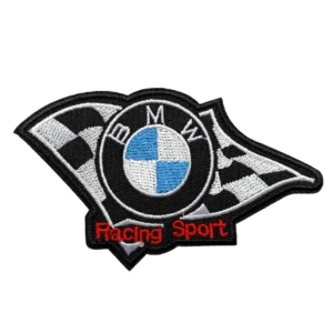BMW Racing Sport Checkered Flags Patch
