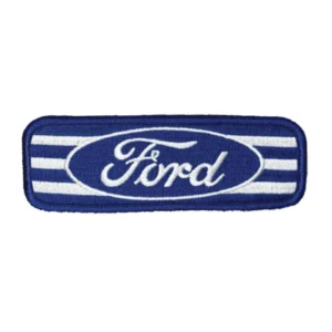 Ford Blue Oval White Stripes Patch
