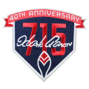 Hank Aaron 715 Home Run 40th Anniversary Patch