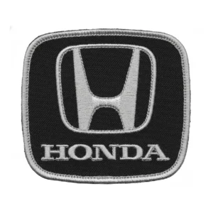 Honda Emblem Logo Black and Silver Patch