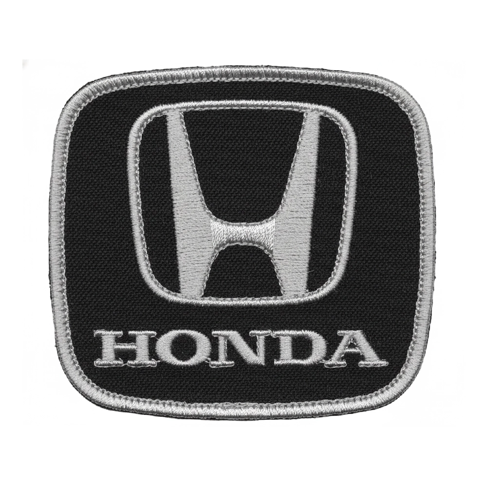 Honda Emblem Logo Black and Silver Patch
