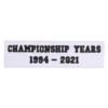 LA Dodgers Championship Years 1994 - 2021 Patch