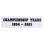 LA Dodgers Championship Years 1994 - 2021 Rectangle Text Patch