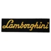 Lamborghini Gold Script Logo Rectangular Patch