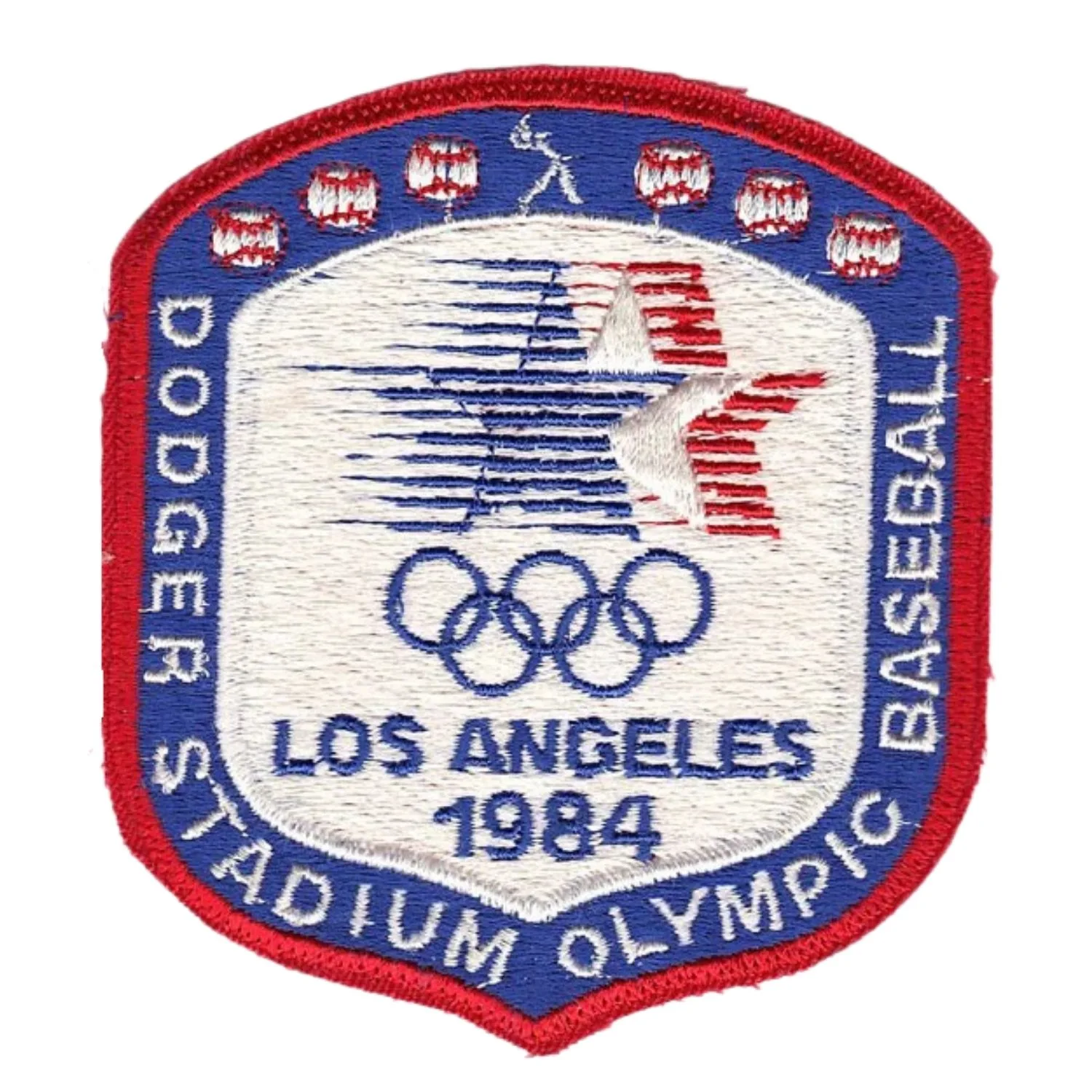 Los Angeles Dodger Stadium Olympics Baseball 1984 Patch