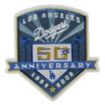 Los Angeles Dodgers 50th Anniversary Stadium Logo Patch
