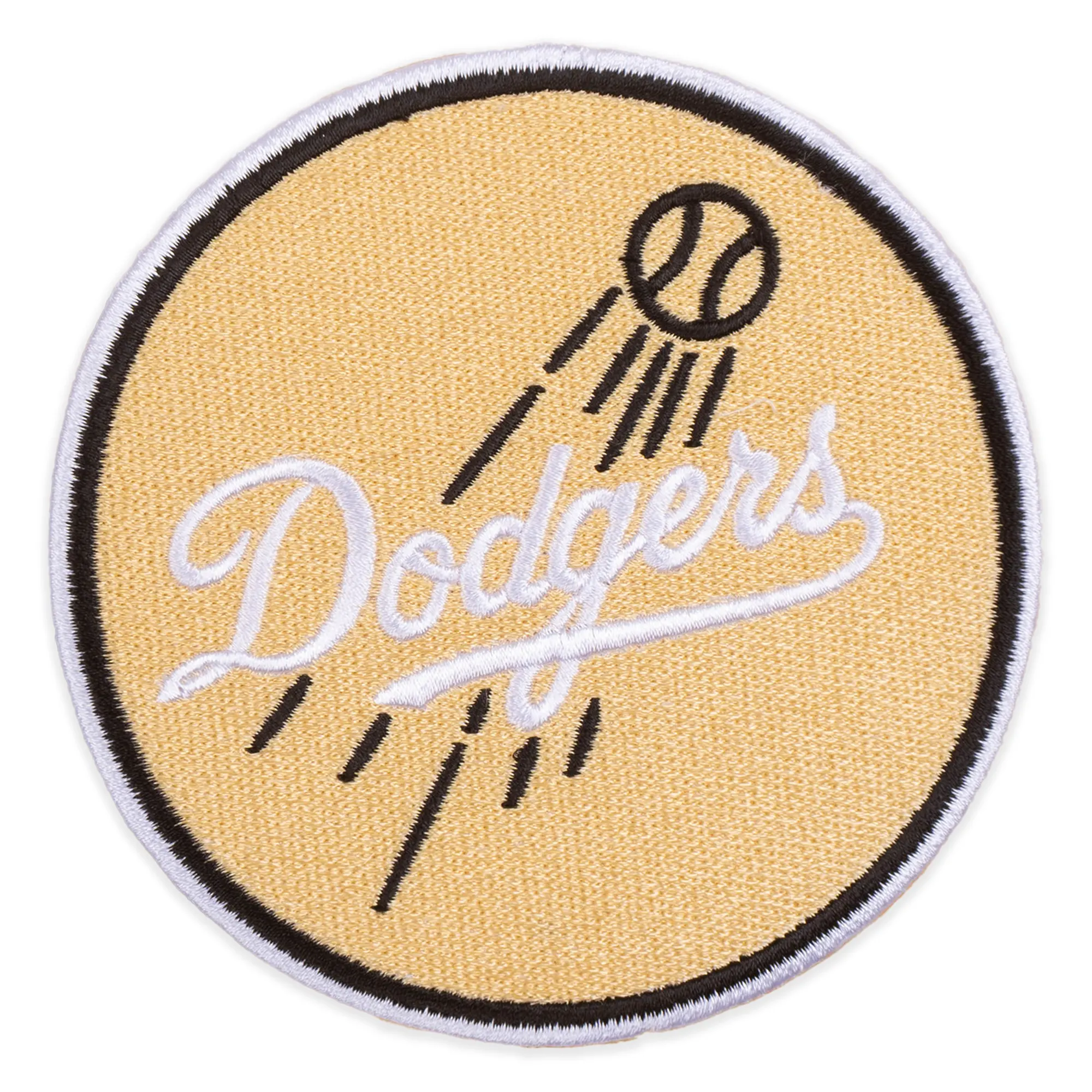 Los Angeles Dodgers Cream Round Logo Patch