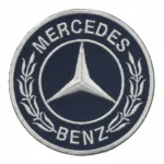 Mercedes-Benz Wreath Emblem Round Logo Patch