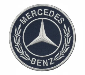 Mercedes-Benz Wreath Emblem Round Logo Patch