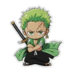 One Piece Chibi Roronoa Zoro Anime Character Patch