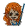 One Piece Chibi Nami Anime Embroidered Patch