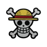 One Piece Straw Hat Pirates Cross Bones Logo Patch