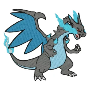 Pokémon Shiny Mega Charizard X Blue Flame Patch