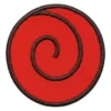 Naruto Uzumaki Clan Red Spiral Crest Patch