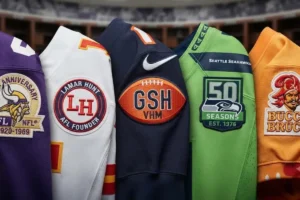 How nfl teams use patches for anniversary seasons